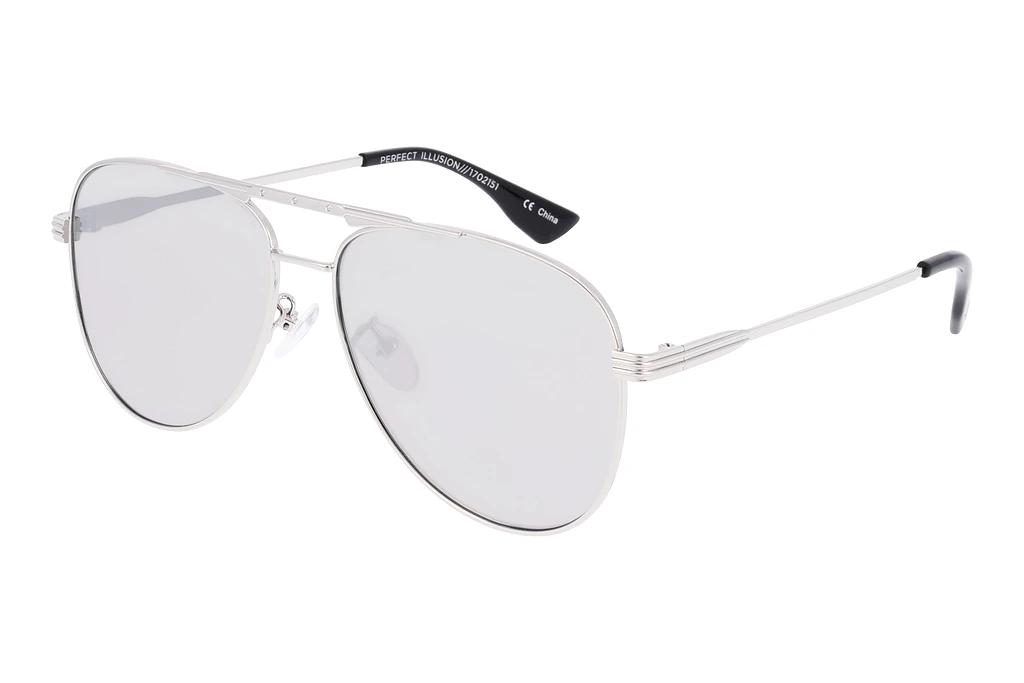 Le Specs   PERFECT ILLUSION LSP1702151  SILVER REVO MIRROR LENSSHINY SILVER